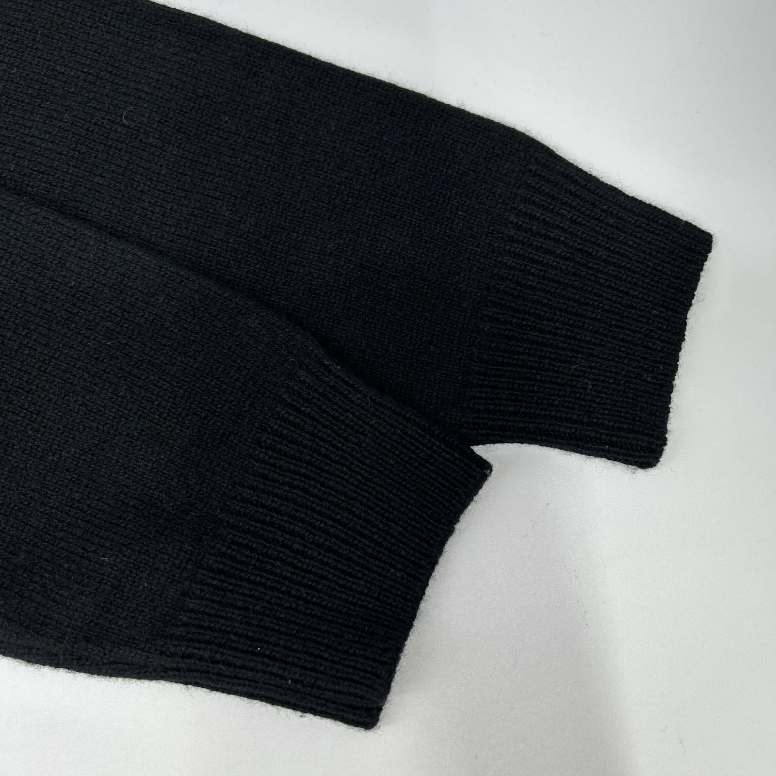 CELINE セリーヌ 【美品/国内正規】2A88T2070 サルキー刺繍 カシミヤ100％ タートルネック ショート丈ニットセーター トップス