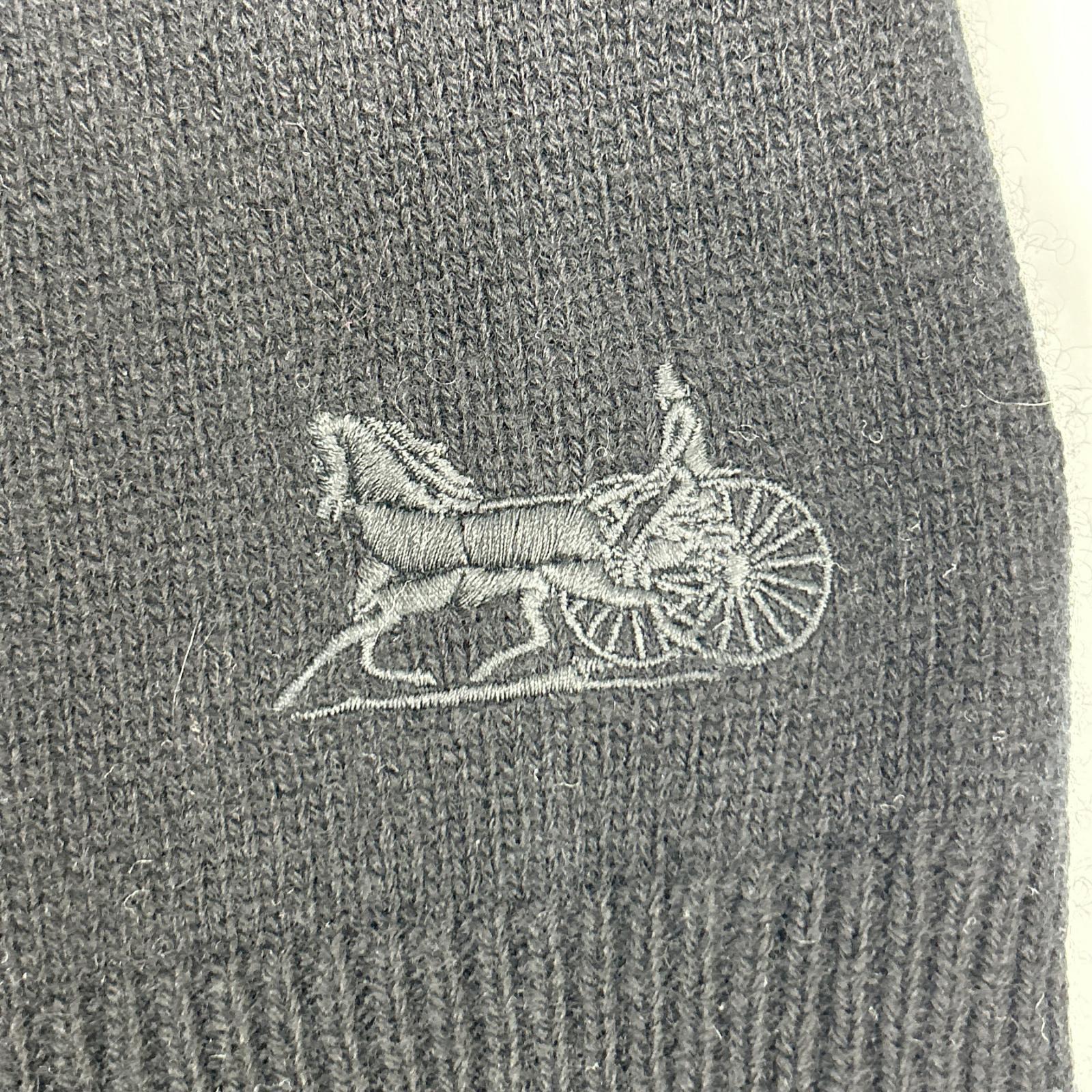 CELINE セリーヌ 【美品/国内正規】2A88T2070 サルキー刺繍 カシミヤ100％ タートルネック ショート丈ニットセーター トップス