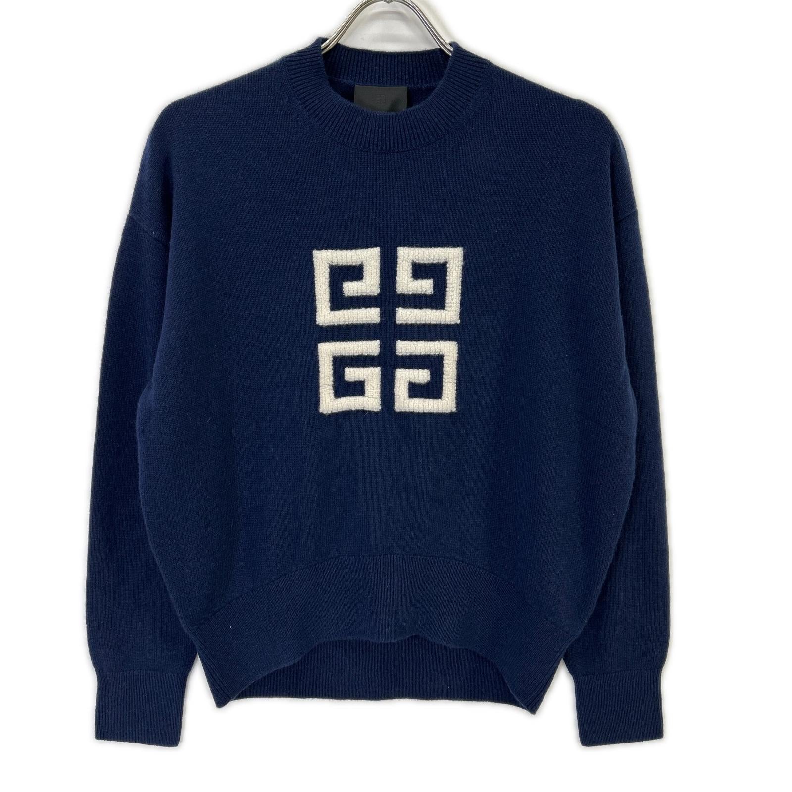 GIVENCHY ジバンシー 【美品/国内正規】BW908N4ZEQ ロゴ カシミヤ100％ 4G ニットセーター トップス