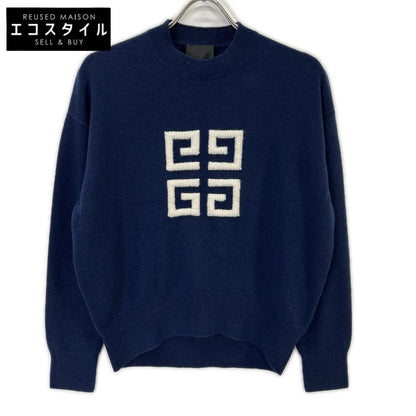 GIVENCHY ジバンシー 【美品/国内正規】BW908N4ZEQ ロゴ カシミヤ100％ 4G ニットセーター トップス