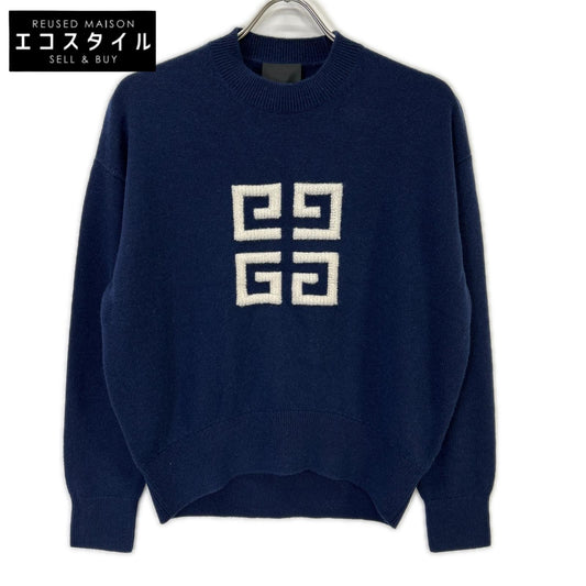 GIVENCHY ジバンシー 【美品/国内正規】BW908N4ZEQ ロゴ カシミヤ100％ 4G ニットセーター トップス
