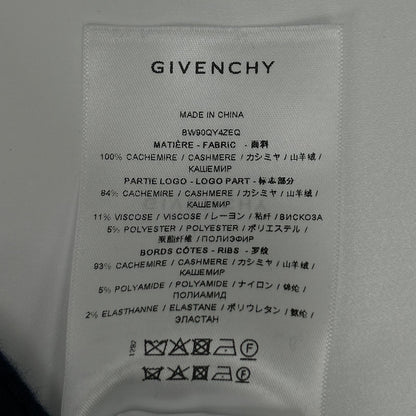 GIVENCHY ジバンシー 【美品/国内正規】BW908N4ZEQ ロゴ カシミヤ100％ 4G ニットセーター トップス