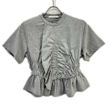 Cecilie Bahnsen セシリーバンセン 25SS 424RTW11002 グレー ACE TOP デザインギャザーTシャツ トップス