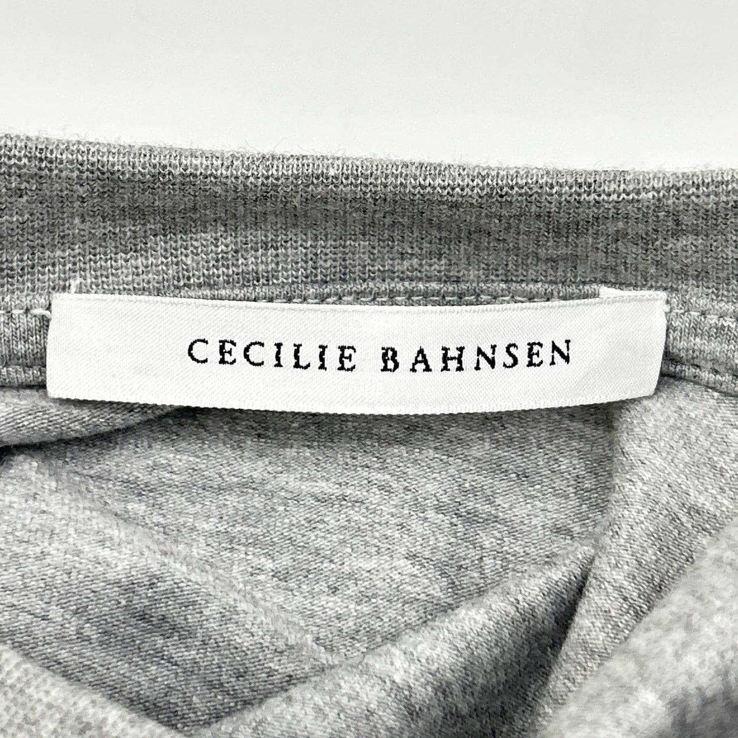 Cecilie Bahnsen セシリーバンセン 25SS 424RTW11002 グレー ACE TOP デザインギャザーTシャツ トップス