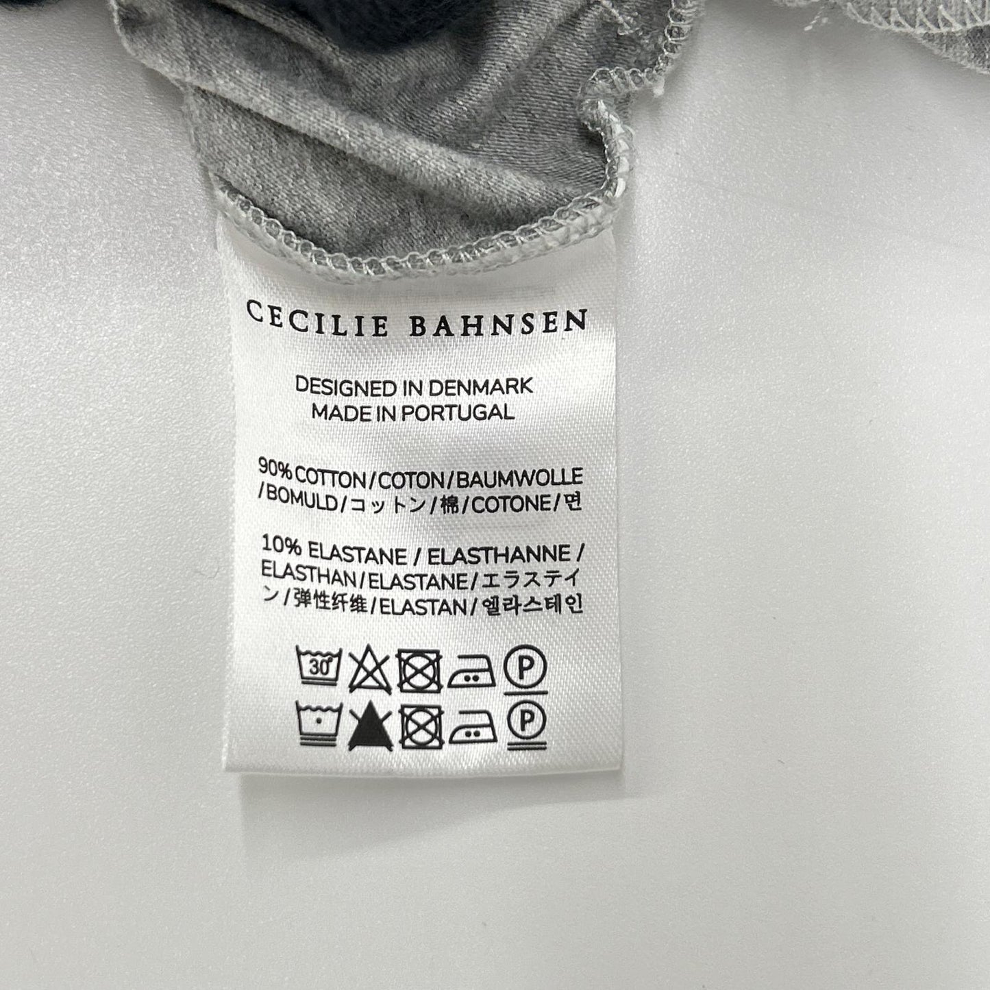 Cecilie Bahnsen セシリーバンセン 25SS 424RTW11002 グレー ACE TOP デザインギャザーTシャツ トップス