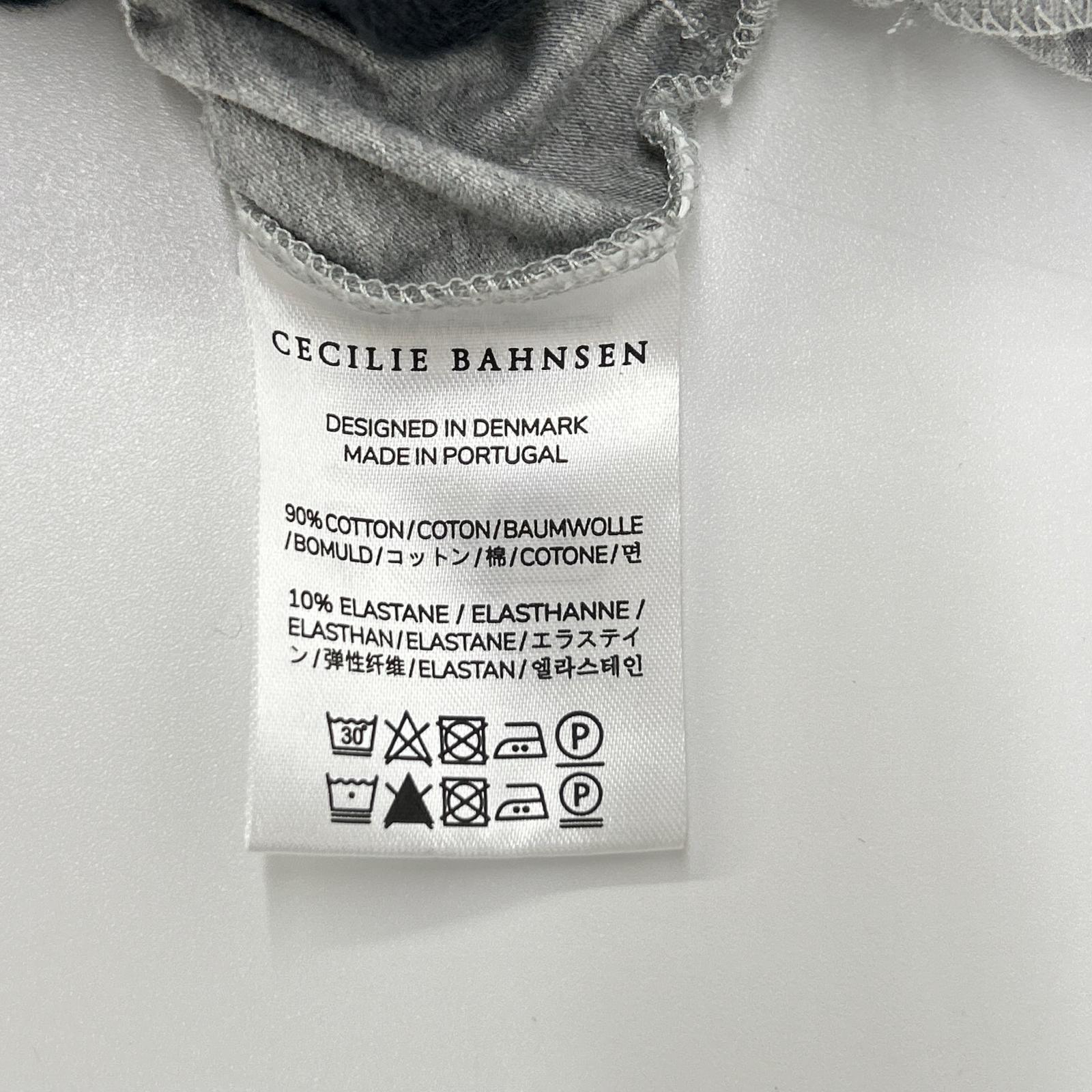 Cecilie Bahnsen セシリーバンセン 25SS 424RTW11002 グレー ACE TOP デザインギャザーTシャツ トップス