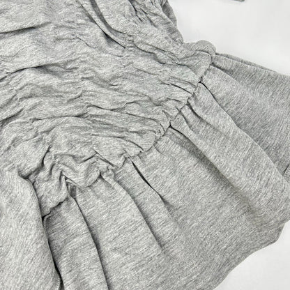 Cecilie Bahnsen セシリーバンセン 25SS 424RTW11002 グレー ACE TOP デザインギャザーTシャツ トップス