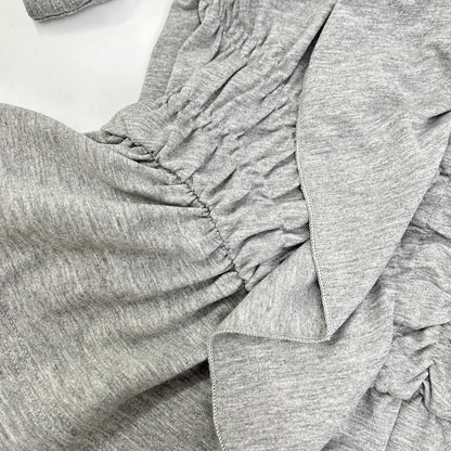 Cecilie Bahnsen セシリーバンセン 25SS 424RTW11002 グレー ACE TOP デザインギャザーTシャツ トップス