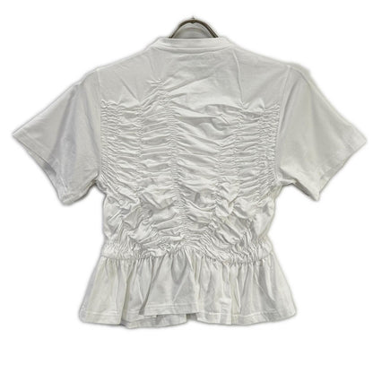 Cecilie Bahnsen セシリーバンセン 25SS 424RTW11002 ホワイト ACE TOP デザインギャザーTシャツ トップス