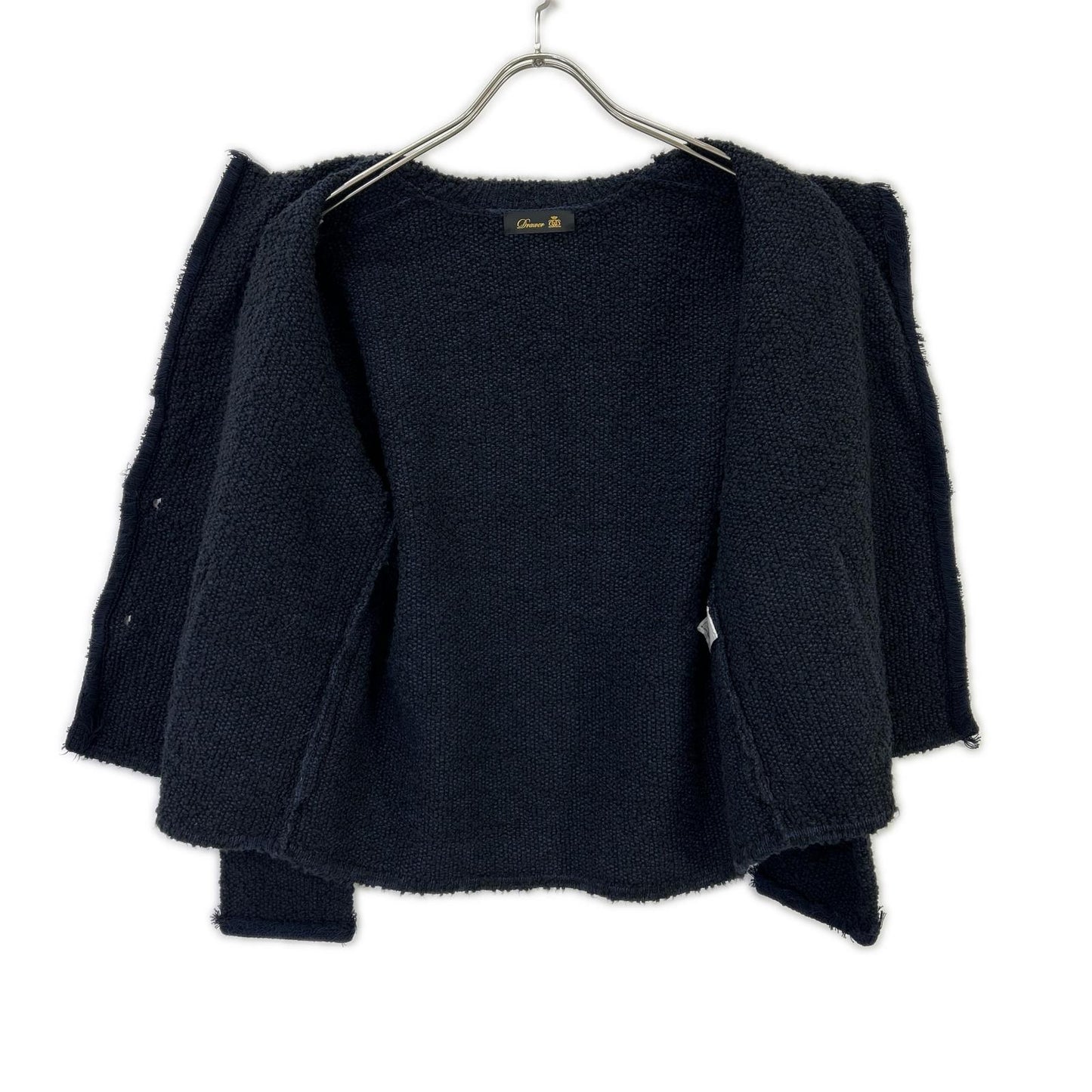 DRAWER ドゥロワー 6515-199-0599 RESORT2 3G フリンジ ニット ジャケット ジャケット