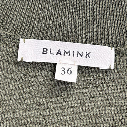 BLAMINK ブラミンク 7918-230-0060 カーキ カシミヤ100 ハイツイストVネックベスト ベスト