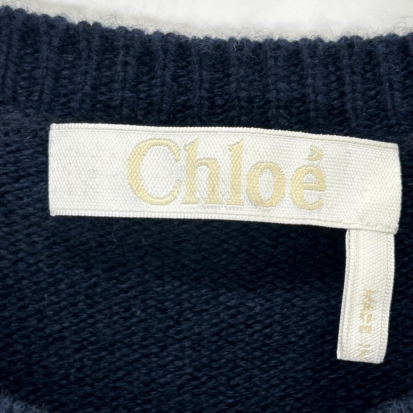 Chloe クロエ カシミヤ100％ フリル ニット ロング ワンピース