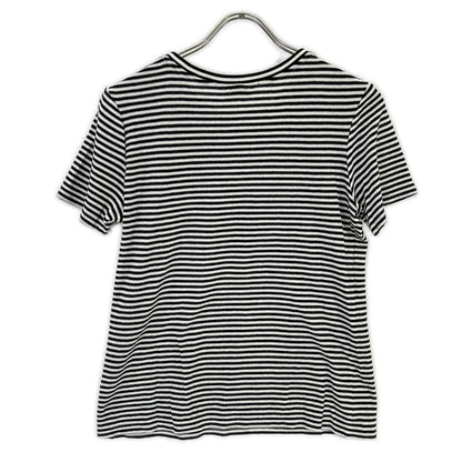 SAINT LAURENT PARIS 【Official domestic item】512444 striped logo short-sleeve T-shirt top