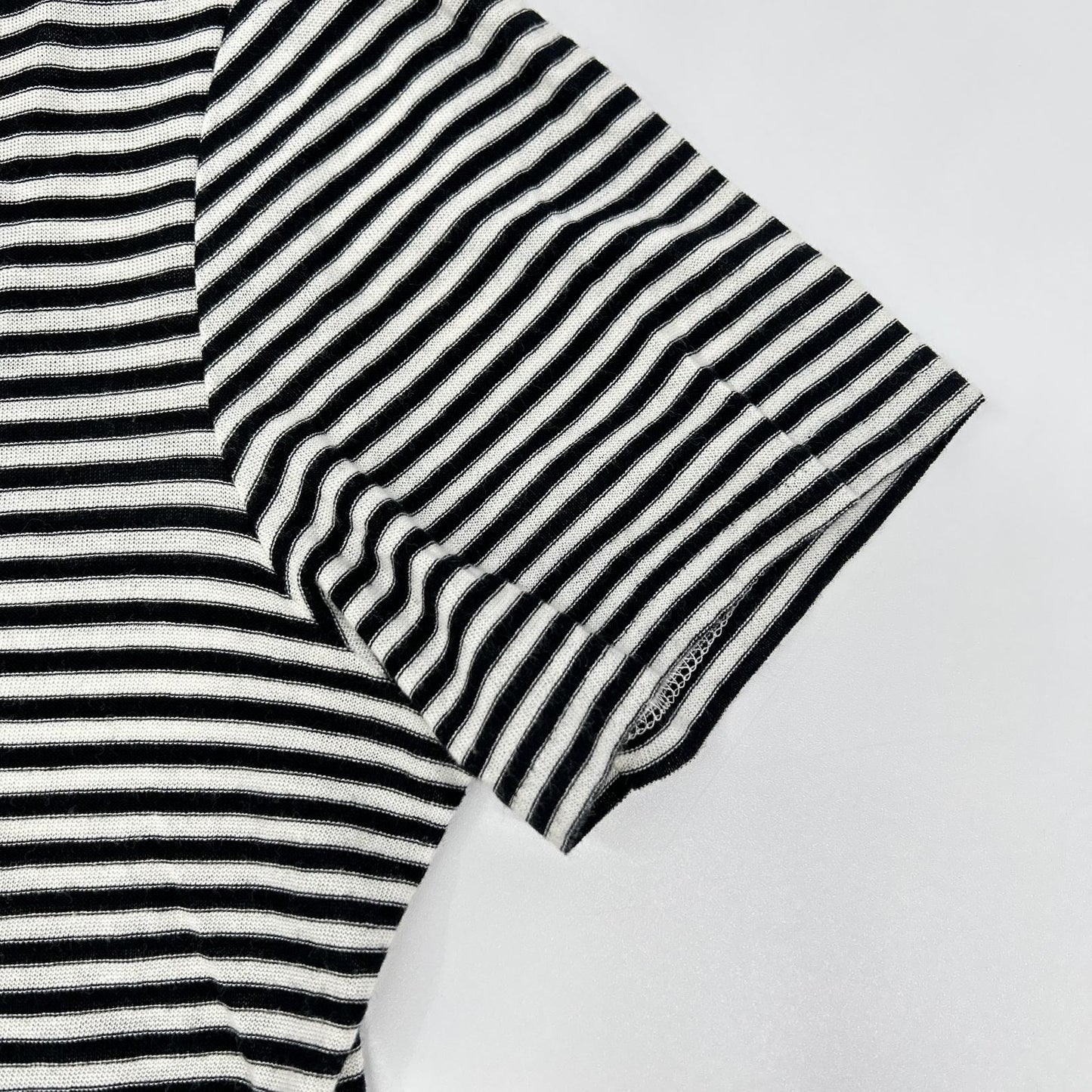 SAINT LAURENT PARIS 【Official domestic item】512444 striped logo short-sleeve T-shirt top