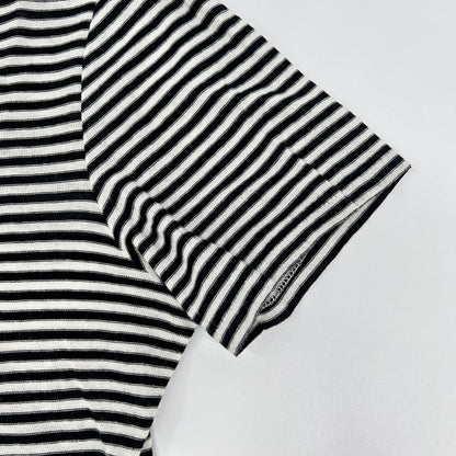 SAINT LAURENT PARIS 【Official domestic item】512444 striped logo short-sleeve T-shirt top