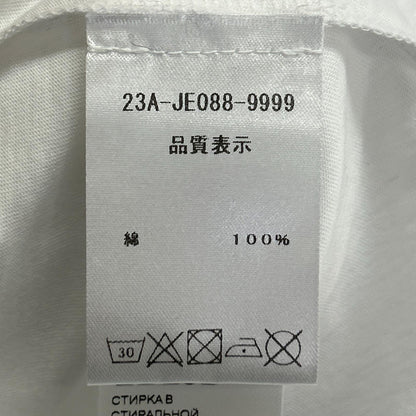 PATOU パトゥ JE0889999001W ホワイト オーガニックコットン製フローラルパトゥカーブロゴTシャツ トップス