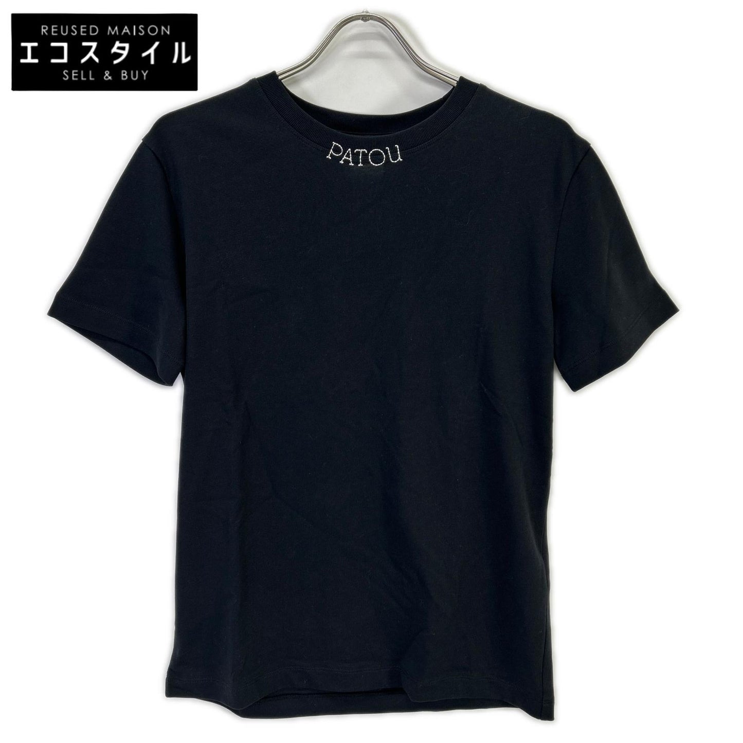 PATOU パトゥ 【美品/国内正規】JE1259990999B オーガニックコットン エンブロイダリーパトゥ 半袖Tシャツ トップス