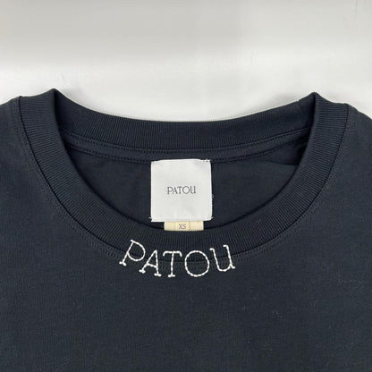 PATOU パトゥ 【美品/国内正規】JE1259990999B オーガニックコットン エンブロイダリーパトゥ 半袖Tシャツ トップス