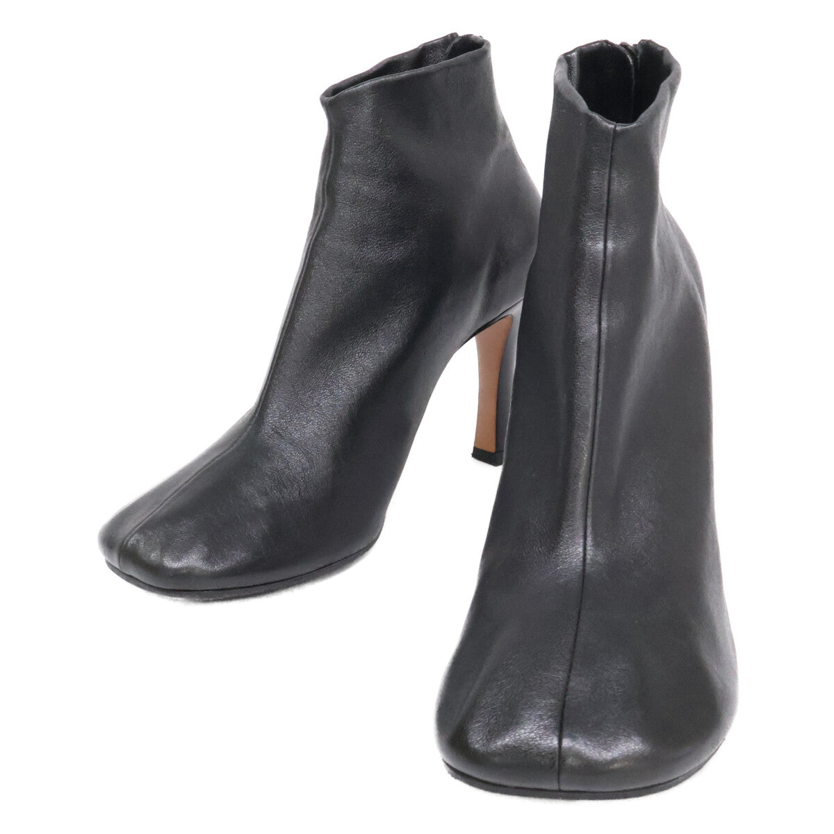CELINE セリーヌ 【美品】フィービー期 レザー バックジップ ヒール ブーティ シューズ
