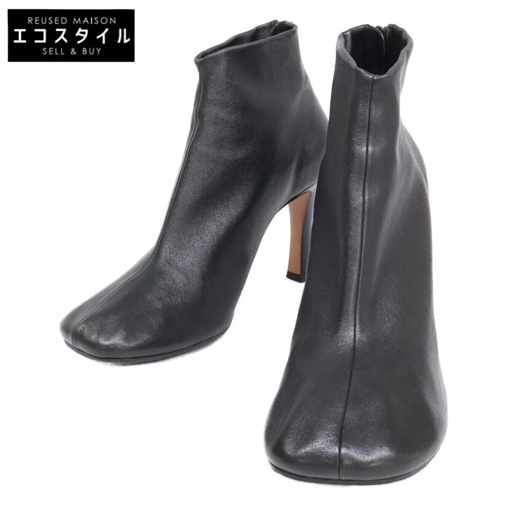CELINE セリーヌ 【美品】フィービー期 レザー バックジップ ヒール ブーティ シューズ
