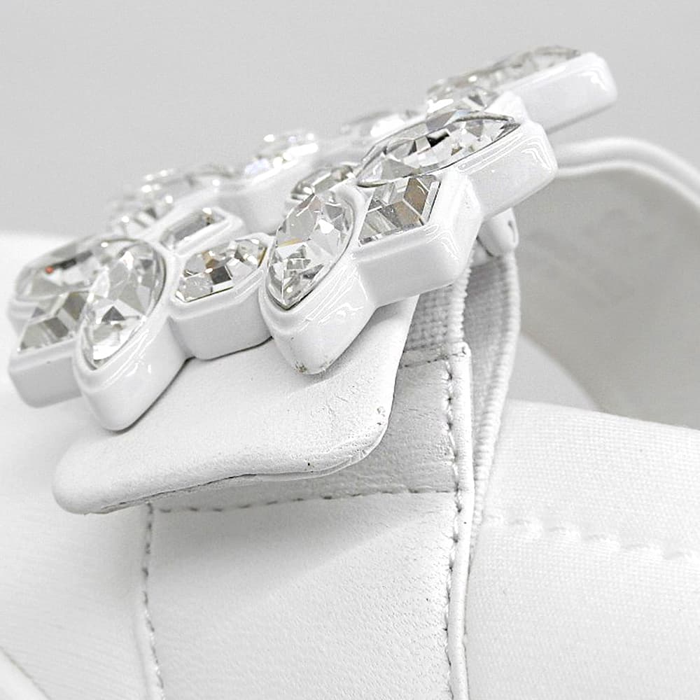 RogerVivier ロジェヴィヴィエ 美品 ヴィヴランストラスバックス バレリーナスニーカー メリージェーン シューズ レディース 白 36 1/2 シューズ