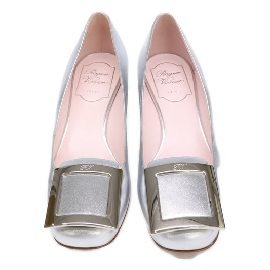 RogerVivier ロジェヴィヴィエ 【美品】スクエアバックル チャンキーヒール パンプス シューズ