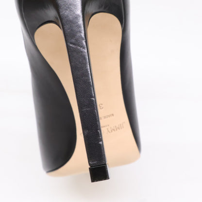 JIMMY CHOO ジミーチュウ 【新品同様】Sonia 85 レザー アンクルストラップ ポインテッドトゥ パンプス シューズ