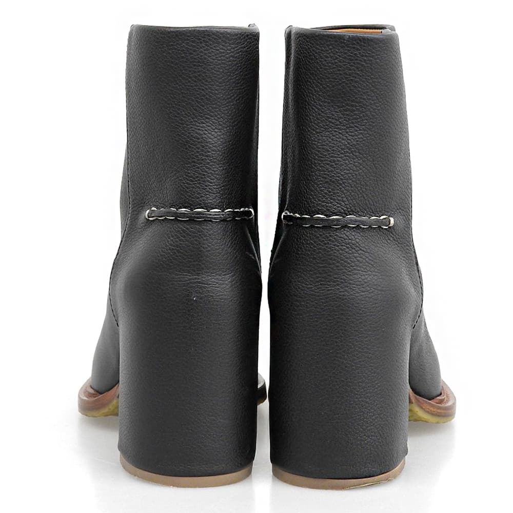 Chloe クロエ 美品 レザー ヒールアンクルブーツ シューズ レディース 黒 ブラック 37 シューズ