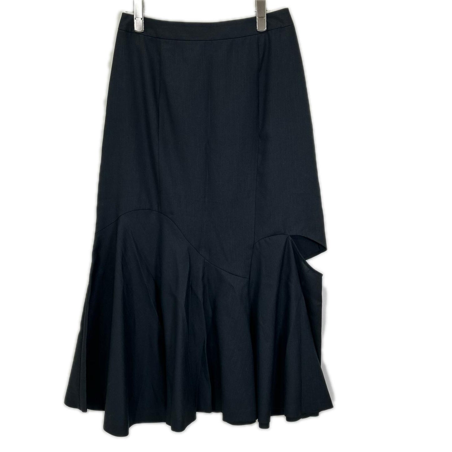 GRACE CONTINENTAL グレースコンチネンタル 0323221086 ブラック トリアセテート×コットン カットアウトマーメイドスカート スカート