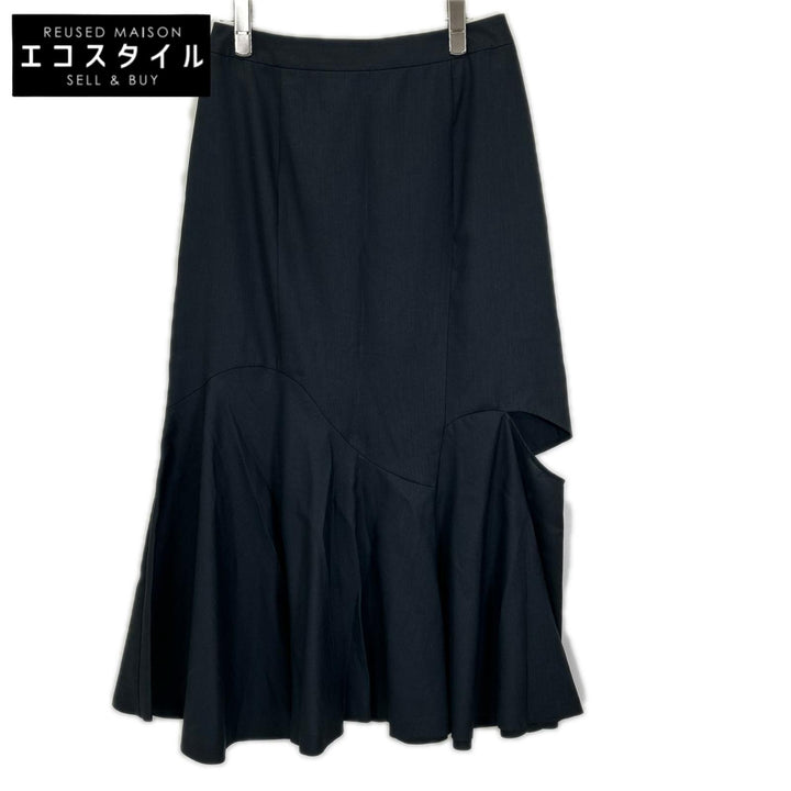GRACE CONTINENTAL グレースコンチネンタル 0323221086 ブラック トリアセテート×コットン カットアウトマーメイドスカート スカート