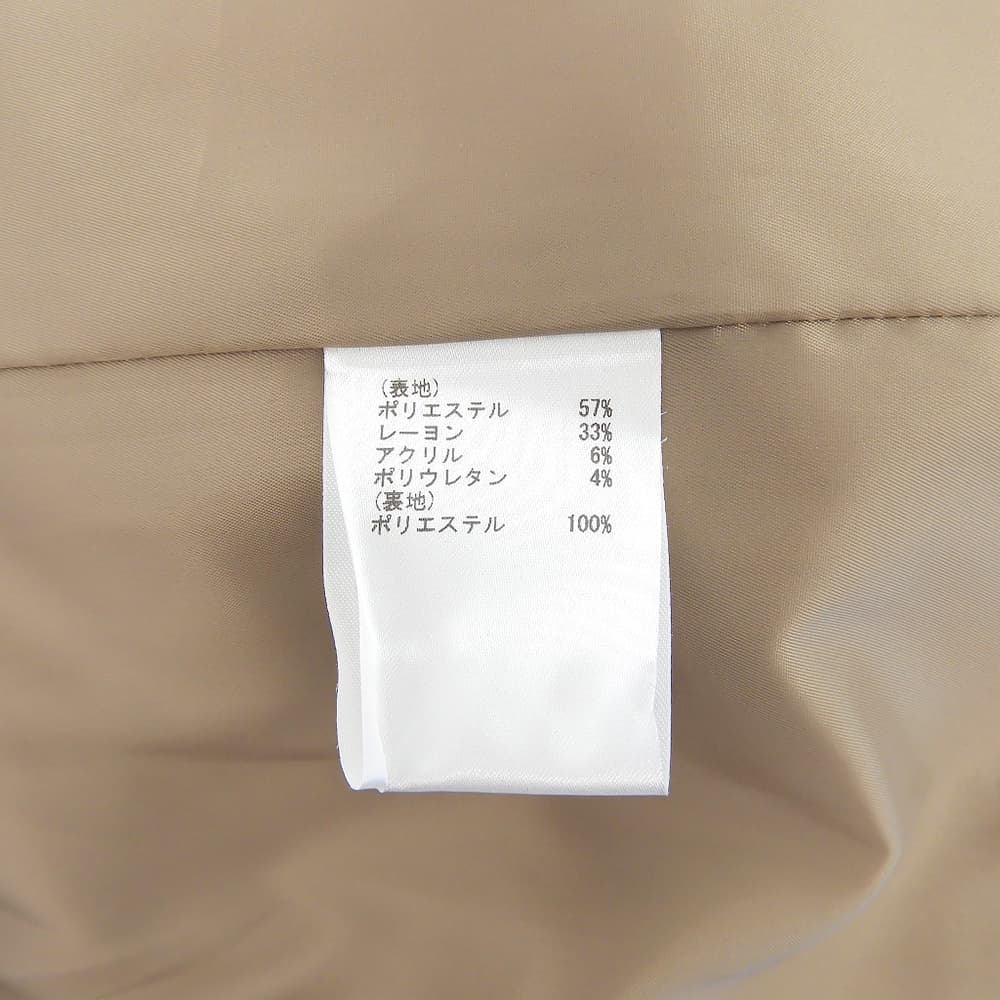 GRACE CONTINENTAL グレースコンチネンタル 美品 レーヨン混 2Bテーラードスリムジャケット レディース ブラウン 36 19401194 ジャケット