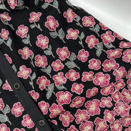 GRACE CONTINENTAL グレースコンチネンタル 【美品】0123135406 フラワー刺繍 ボリュームスリーブ ロングドレス ワンピース