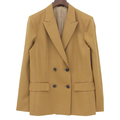 ANAYI アナイ 美品 ウールギャバジン ダブルブレストテーラードジャケット レディース ベージュ 40 10192710030 ジャケット