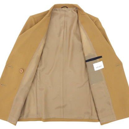 ANAYI アナイ 美品 ウールギャバジン ダブルブレストテーラードジャケット レディース ベージュ 40 10192710030 ジャケット