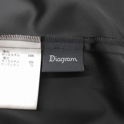 Diagram ダイアグラム 美品 ポリエステル ボリュームチュールスカート レディース 黒 ブラック 36 0323321052 スカート