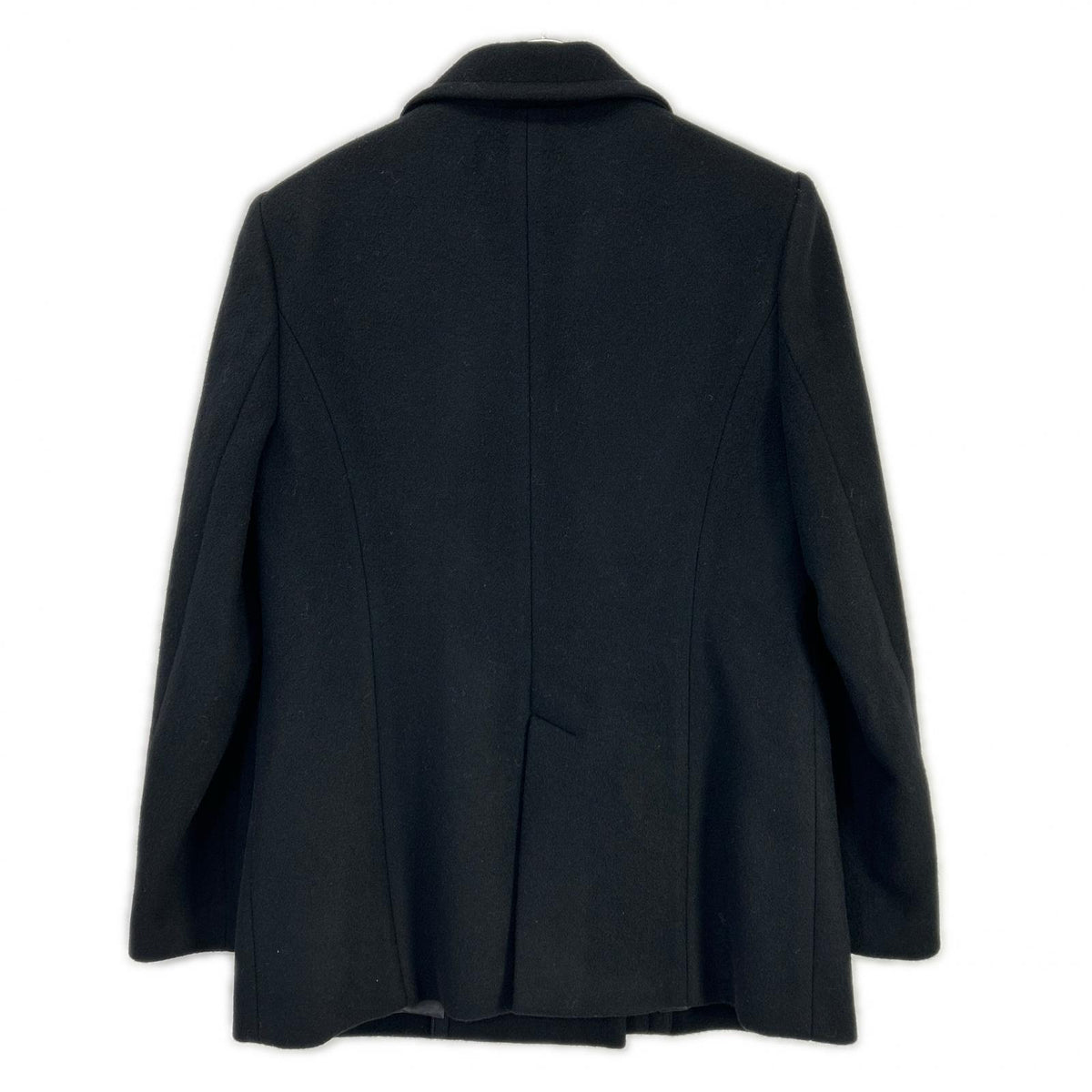 Diagram Diagram 0322401034 Black Wool Beaver Gold-Button Double-Breasted Tailored Jacket/Coat Coat