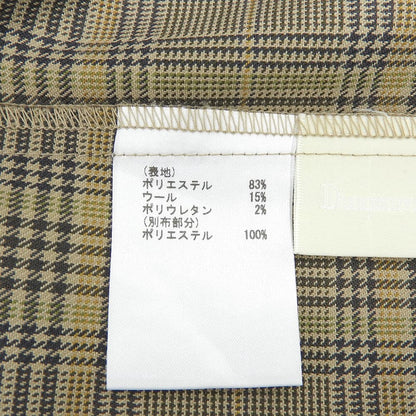 Diagram ダイアグラム 美品 グレンチェック フロントタック ハイウエストワイドパンツ2 ボトムス レディース ベージュ系 38 0323311353 ボトムス