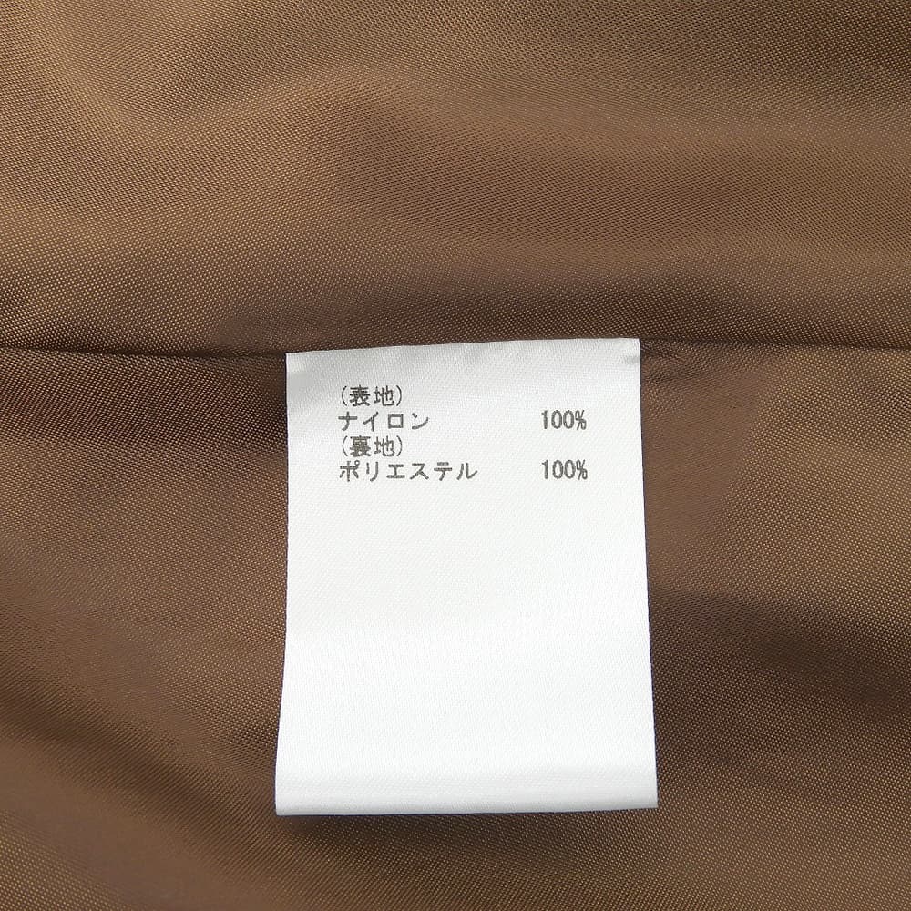 Diagram ダイアグラム 美品 ナイロンタフタ イレギュラーヘム ロングスカート レディース ブラウン 38 0322339117 スカート