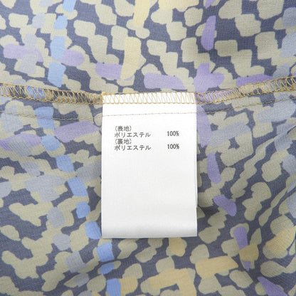 Grace Class グレースクラス 美品 サテン ヘリンボーンチェックプリントワンピース レディース キャメル 38 0223331221 ワンピース