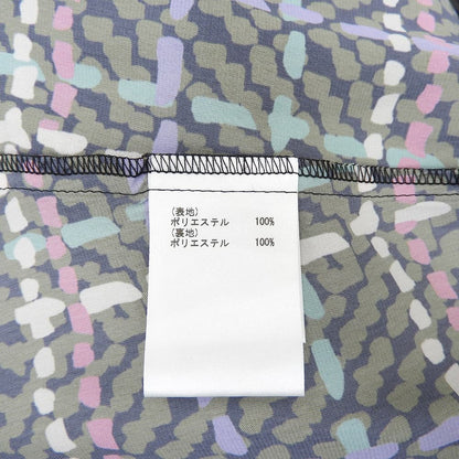 Grace Class グレースクラス 美品 サテン ヘリンボーンチェックプリントワンピース レディース チャコール 38 0223331221 ワンピース