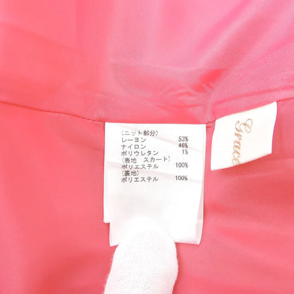 Grace Class グレースクラス 美品 シアー ギンガムチェック コンビワンピース レディース ホワイト×ピンク 36 0223231051 ワンピース