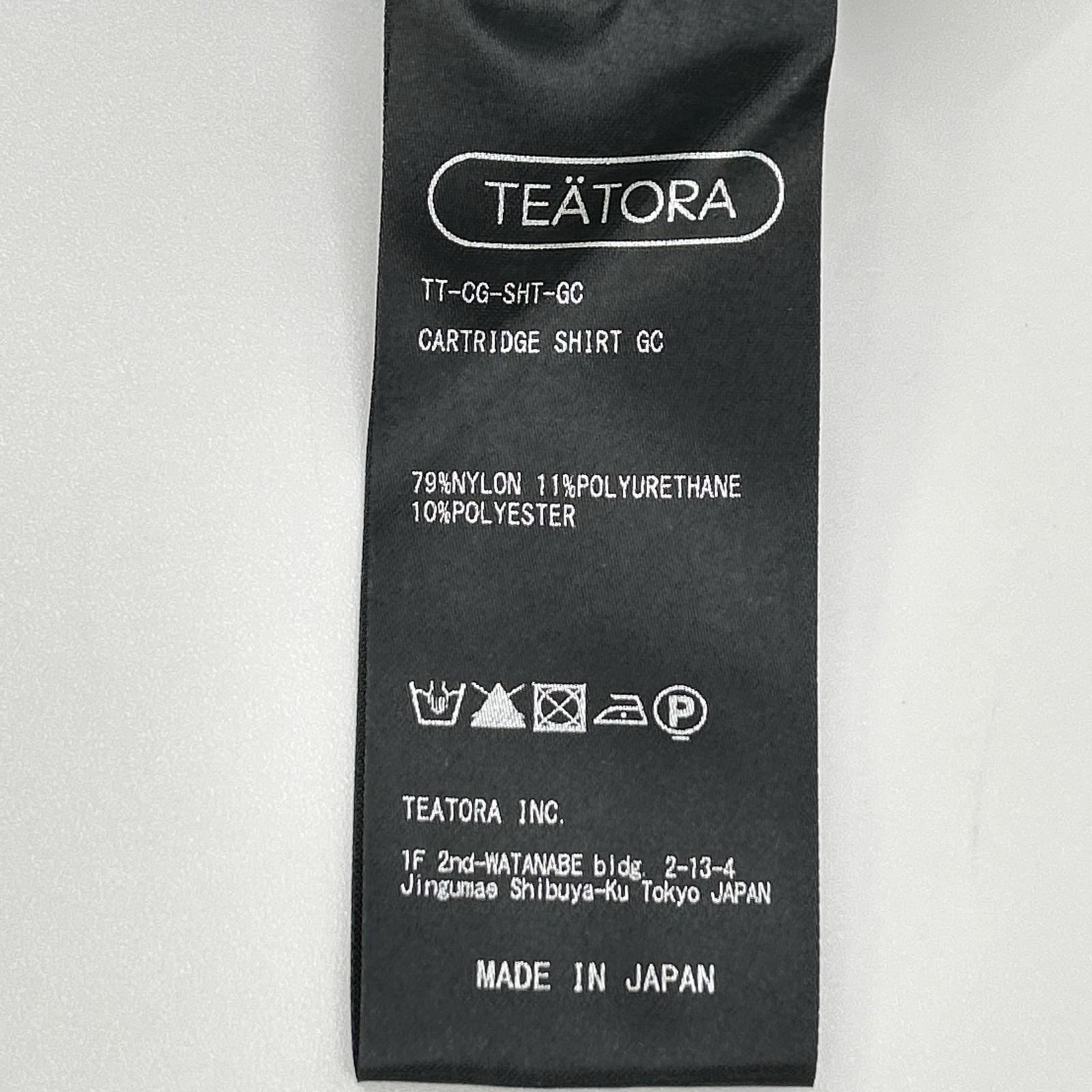 TEATORA テアトラ ブラック GHOST CODE CARTRIDGE SHIRT トップス