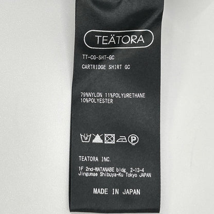 TEATORA テアトラ ブラック GHOST CODE CARTRIDGE SHIRT トップス