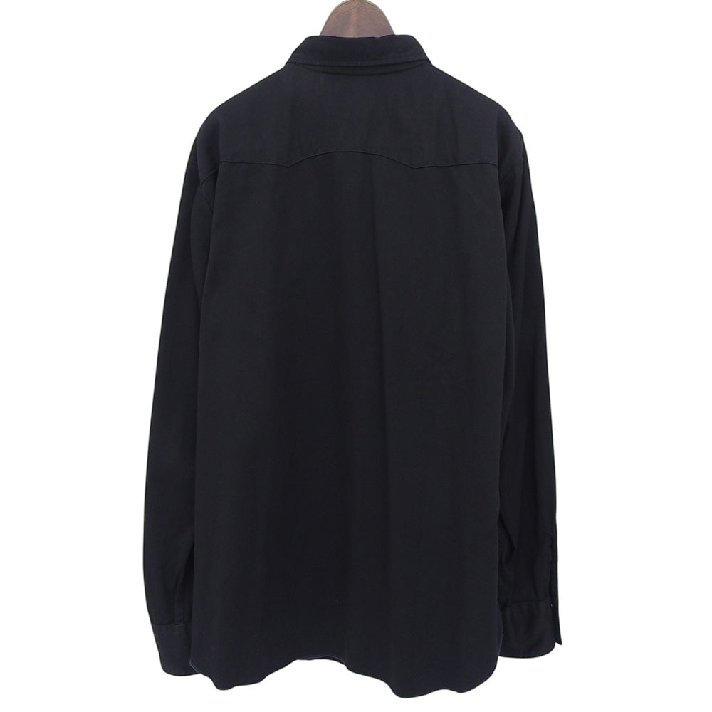 WAREHOUSE ウエアハウス 【WESTERN WEAR】 コットン シェルボタン ウエスタンシャツ トップス メンズ 黒 ブラック 42 トップス