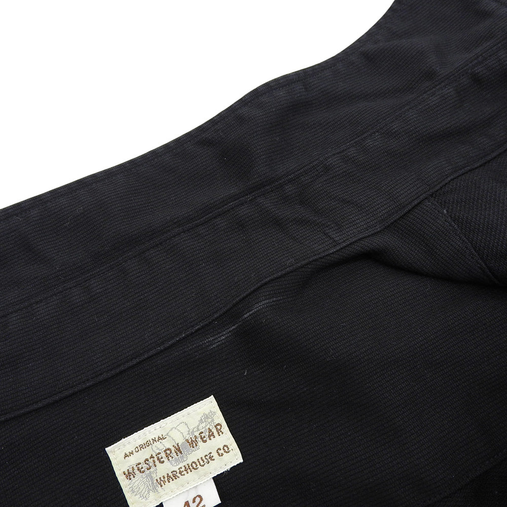 WAREHOUSE ウエアハウス 【WESTERN WEAR】 コットン シェルボタン ウエスタンシャツ トップス メンズ 黒 ブラック 42 トップス