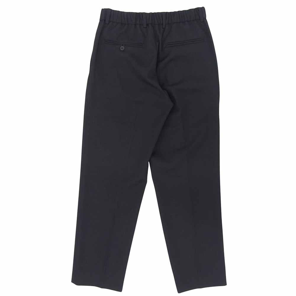 CABaN キャバン ウールギャバジン 1タックテーパードパンツ ボトムス メンズ 黒 ブラック M ボトムス