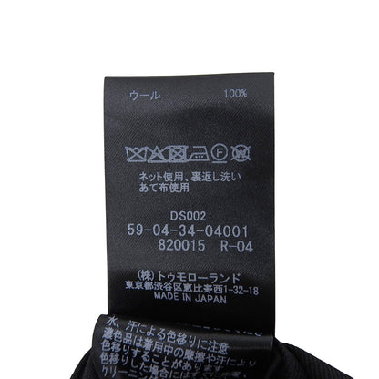 CABaN キャバン ウールギャバジン 1タックテーパードパンツ ボトムス メンズ 黒 ブラック M ボトムス