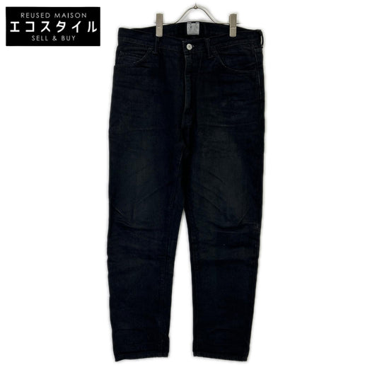New Manual ニューマニュアル #010 ブラック コットン LV SUPER SLIM JEANS BK ONE-WASHED ボトムス