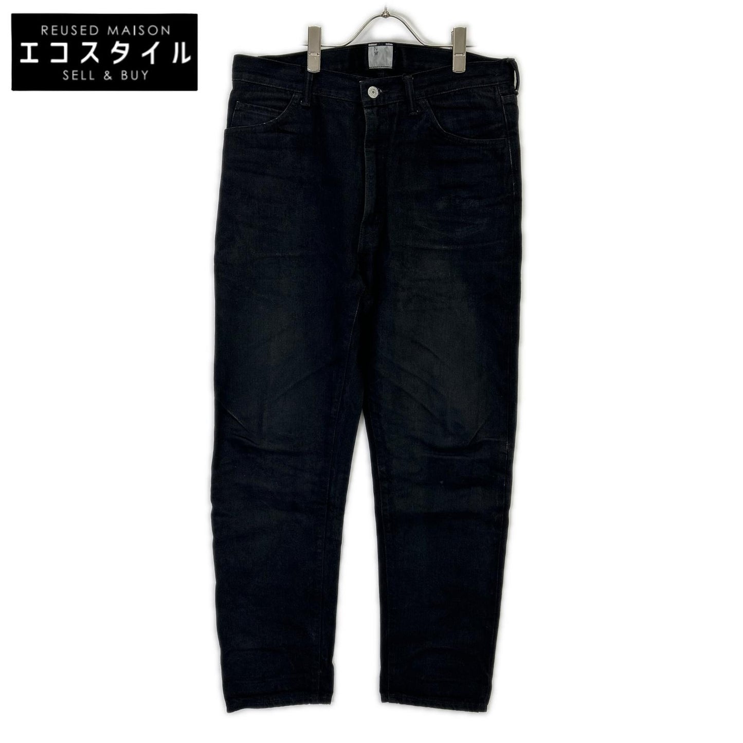 New Manual ニューマニュアル #010 ブラック コットン LV SUPER SLIM JEANS BK ONE-WASHED ボトムス
