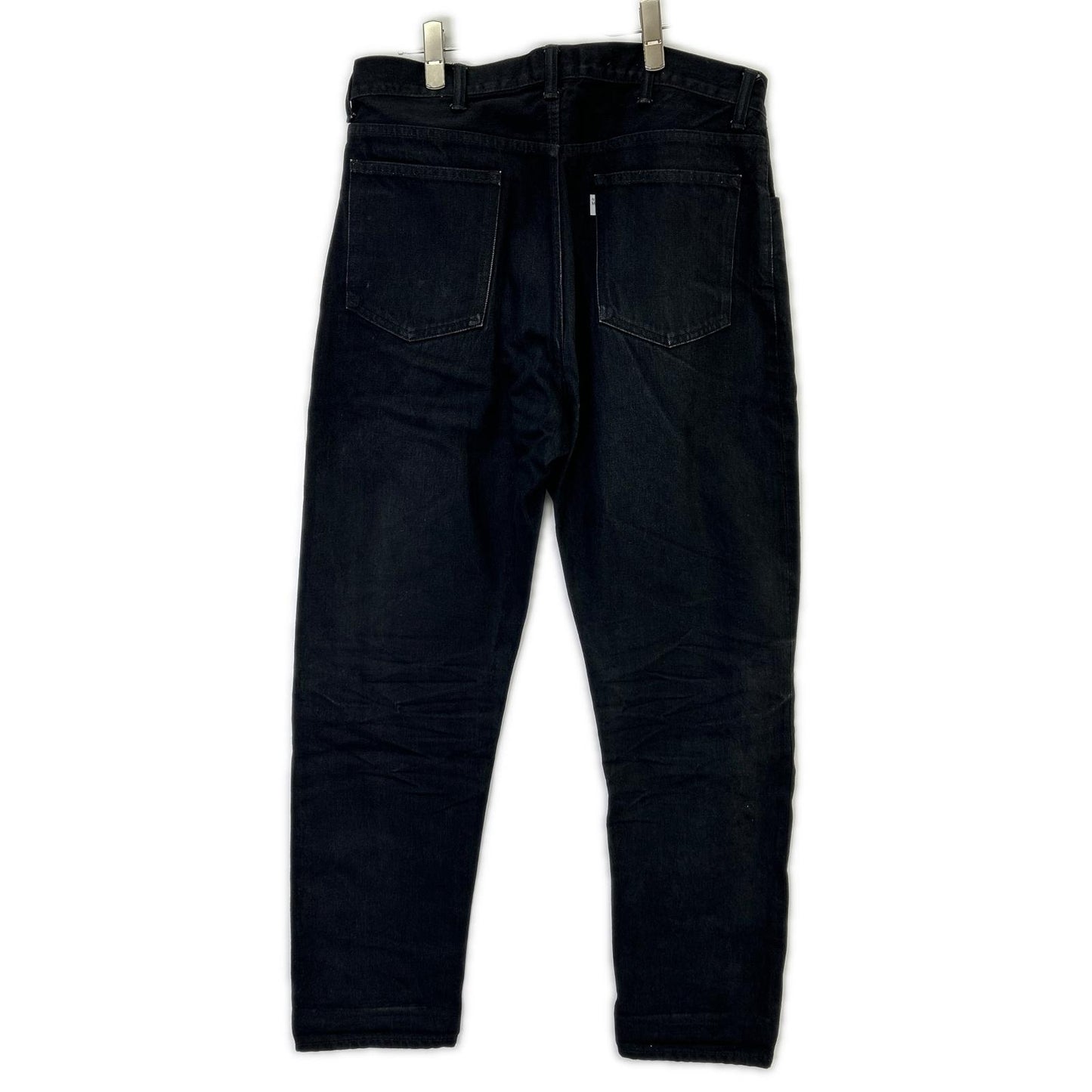 New Manual ニューマニュアル #010 ブラック コットン LV SUPER SLIM JEANS BK ONE-WASHED ボトムス